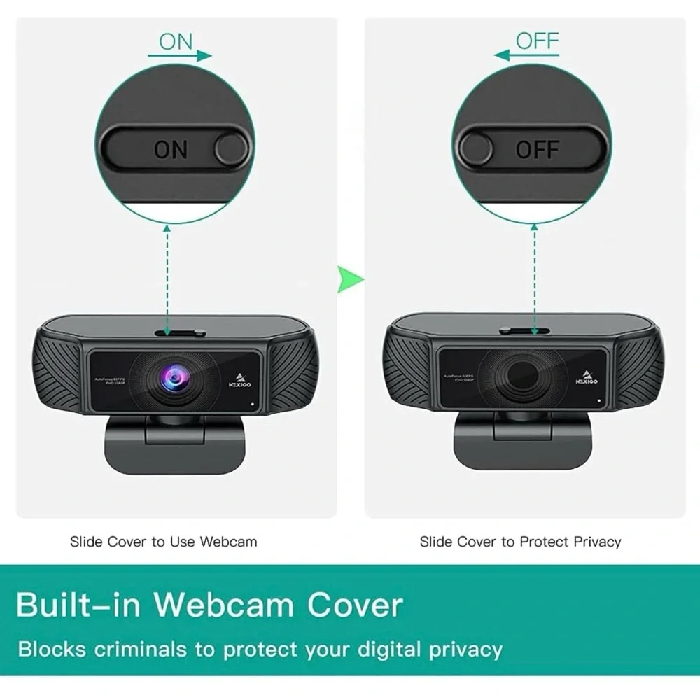 BNWT NexiGo N680 business webcam has a 1080P FHD resolution